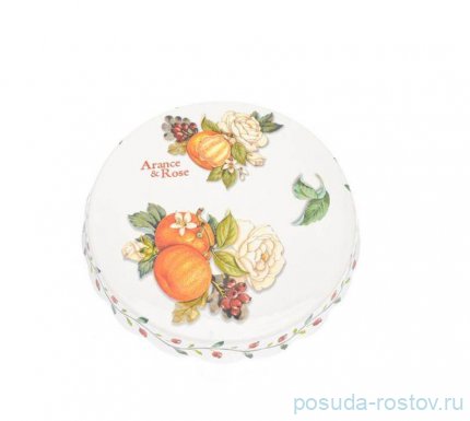 Тортница 27 см н/н &quot;Artigianato ceramico /Апельсин и роза&quot; / 228474