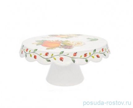 Тортница 27 см н/н &quot;Artigianato ceramico /Апельсин и роза&quot; / 228474