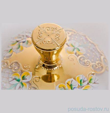 Шкатулка 18 см с крышкой &quot;Лепка белая&quot; / 057410