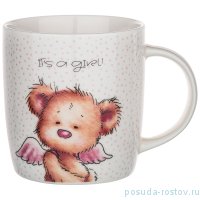 Кружка 390 мл &quot;Funny frends /Медвежонок /It's a girl!&quot;  (4шт.) / 229488