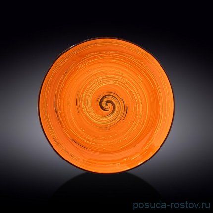 Тарелка 28 см оранжевая &quot;Spiral&quot; / 261576