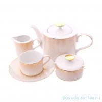 Чайный сервиз на 6 персон 15 предметов &quot;Deluxe shape /Rio white gold&quot; / 341328