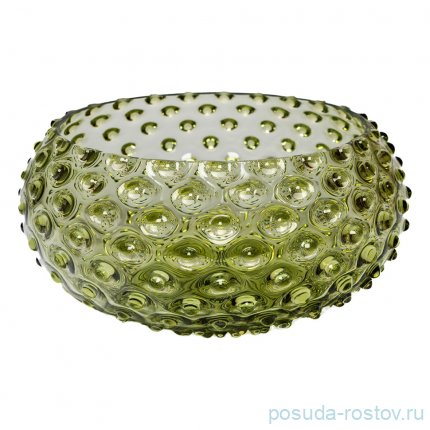 Ваза для фруктов 23 х 10 см оливковая &quot;Hobnail Tapas&quot; / 336579