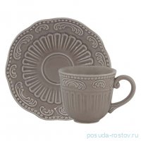 Чайная пара 250 мл 1 шт серый &quot;бавария&quot; (подарочная упаковка) / 357252