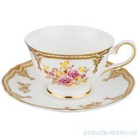 Чайная пара 250 мл 1 шт &quot;PROUNA /Ностальгия /Розы&quot; / 171927