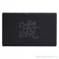 Доска сервировочная 20 х 30 см прямоугольная &quot;Cooking is an ART /Midhight&quot; / 369702