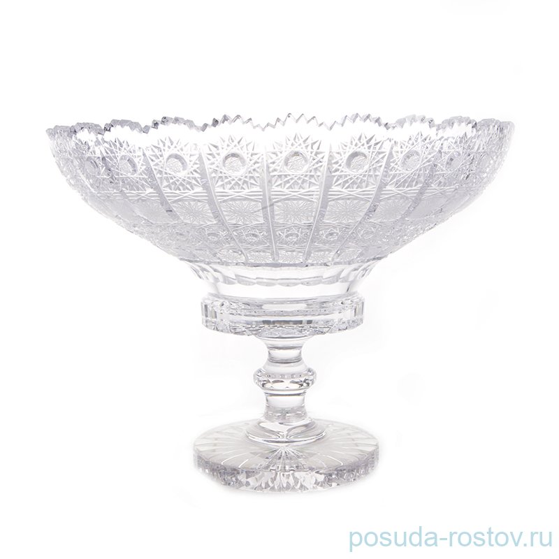 Ваза для фруктов 30,5 см н/н "Хрусталь резной" / 146527