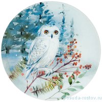 Тарелка 25 см &quot;зимняя сказка /сова&quot; / 268466