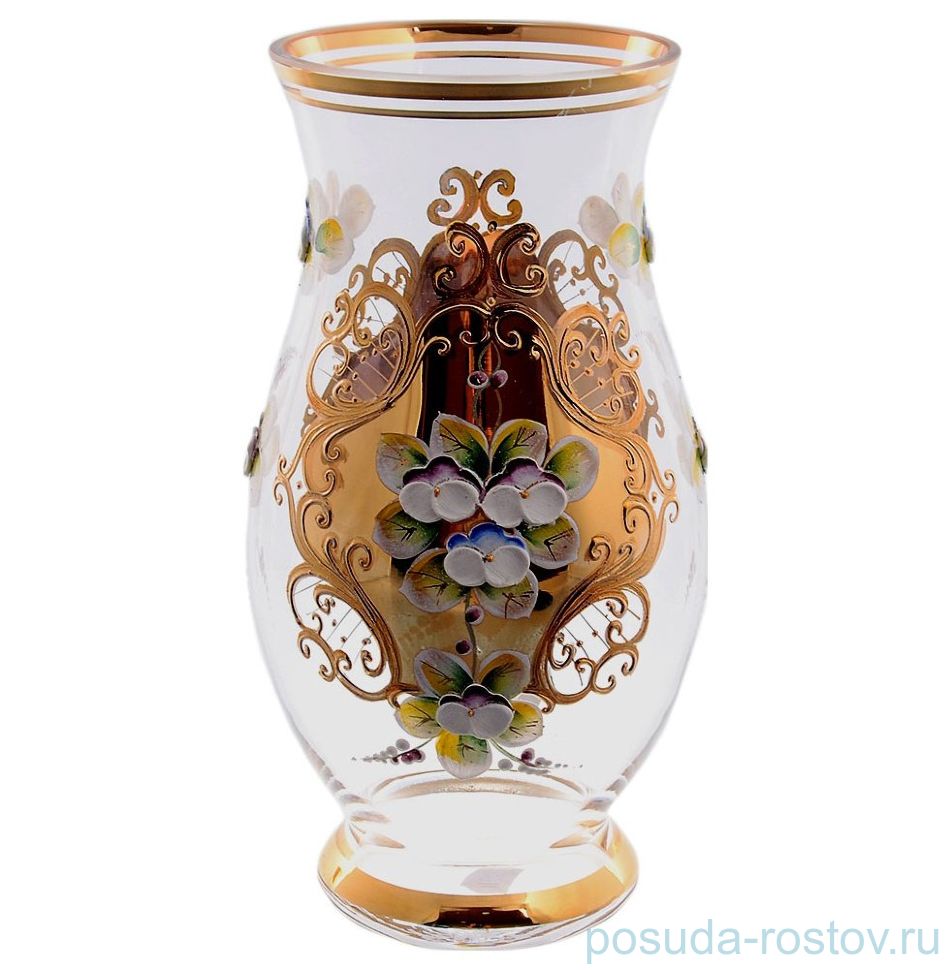 Ваза для цветов 22 см "Лепка прозрачная" E-S / 151996