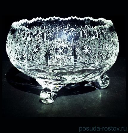 Вазочка 12 см &quot;Хрусталь резной&quot; / 052491