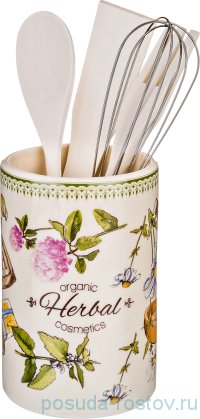 Подставка для кухонных принадлежностей 10 х 10 х 15,5 см &quot;Herbal&quot;  / 187493