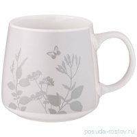 Кружка 400 мл серая &quot;Flower field&quot; / 339649