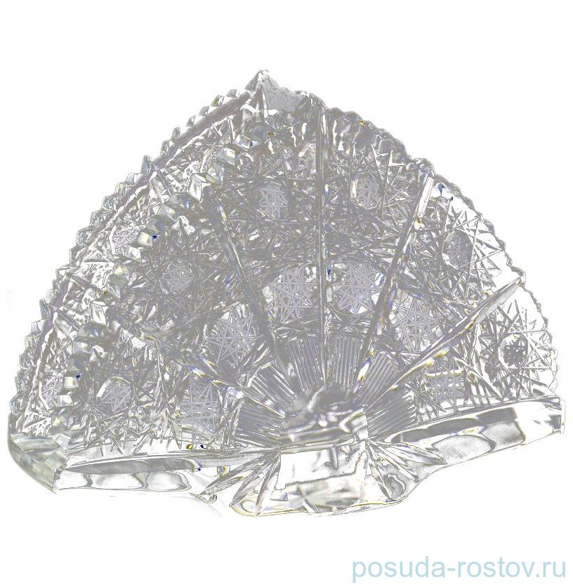 Салфетница 14 см "Glasspo /Хрусталь резной" / 079361