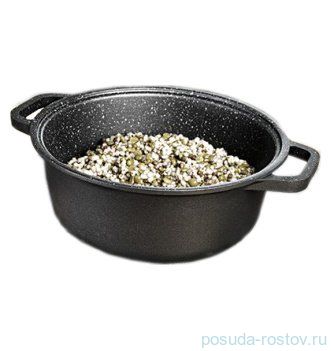 Кастрюля 24 см литая "Risoli /HardStone Granito" / 154503