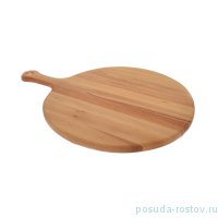 Разделочная доска 48 х 35 х 1,7 см круглая с ручкой / 243633