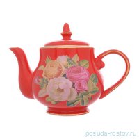 Заварочный чайник 450 мл красный &quot;Радуга /Розы&quot; / 275561