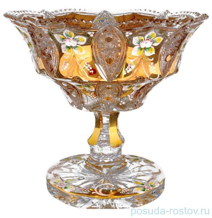 Ваза для фруктов/конфет 29 см н/н "Хрусталь с золотом" / 059897