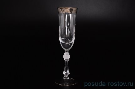 Бокалы для шампанского 200 мл 6 шт &quot;Джесси /Платина&quot; / 001227