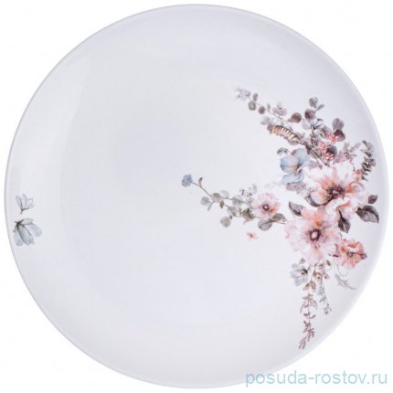 Набор столовый agness flower symphony 19пр: 24см/21,5см/15см /19см / 355109