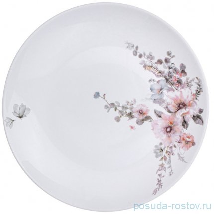 Набор столовый agness flower symphony 19пр: 24см/21,5см/15см /19см / 355109