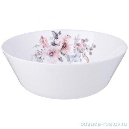 Набор столовый agness flower symphony 19пр: 24см/21,5см/15см /19см / 355109