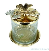 Банка для сыпучих продуктов 10 х 10 см &quot;Бабочка /Золото&quot; / 247280