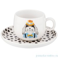 Чайная пара 260 мл 1 шт &quot;Fashion Animals /Заяц&quot; / 213582