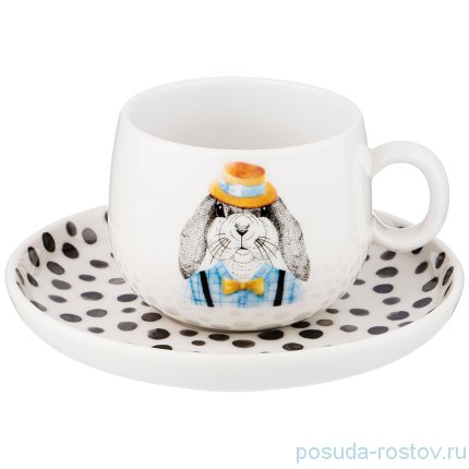 Чайная пара 260 мл 1 шт &quot;Fashion Animals /Заяц&quot; / 213582