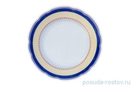 Тарелка 19 см 1 шт &quot;Роза /Синие вишни&quot; / 232307