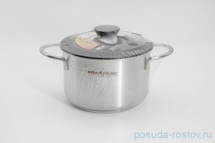Кастрюля 16 см со стеклянной крышкой 2 л &quot;Реа&quot; (в термоусадочной плёнке)  / 292508