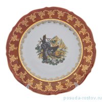 Блюдо 32 см круглое &quot;Мария-Тереза /Охота красная&quot; R-L / 277302