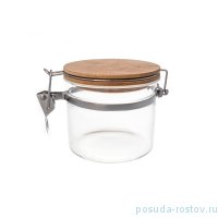 Банка для сыпучих продуктов 14 х 10,5 х 9 см с бамбуковой крышкой &quot;Royal Classics&quot; / 214624