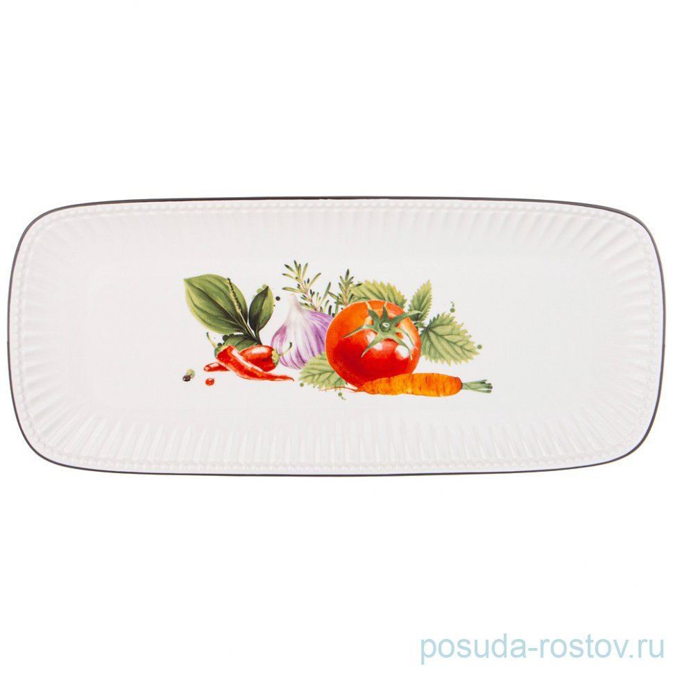 Блюдо 36,3 х 15,7 х 2,1 см прямоугольное "Kitchen passions"  / 332282