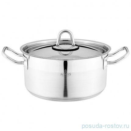 Кастрюля 20 x 10 см с крышкой 2,8 л Agness / 339528