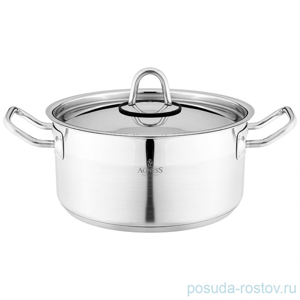 Кастрюля 20 x 10 см с крышкой 2,8 л Agness / 339528