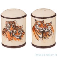 Приборы для специй Солонка и Перечница 4,5 х 4,5 х 6,5 см &quot;Tiger Amour&quot; / 269350