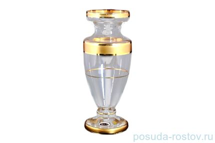 Ваза для цветов 30 см &quot;Матовая полоса /золото&quot; SC / 116862