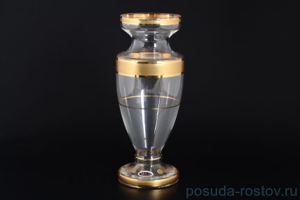 Ваза для цветов 30 см &quot;Матовая полоса /золото&quot; SC / 116862