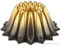 Форма для выпечки кекса 24 см антипригарное покрытие чёрная &quot;GRANIT CAKE MOULD /GOLD&quot; / 237196