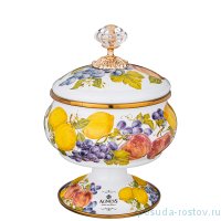 Сахарница 850 мл эмалированная н/н &quot;Agness /Фландрия /Фрукты&quot; / 225336