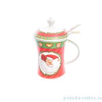 Кружка с крышкой, ситечком и ложкой &quot;Christmas time /Royal Classic&quot; / 228231