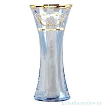 Ваза для цветов 30 см прозрачно-голубая &quot;Лепка&quot; / 059527
