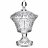 Конфетница 17 х 17 х 29 см н/н &quot;muza crystal /резная&quot; / 193017