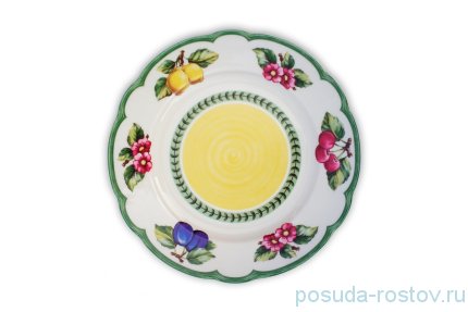 Тарелка 21 см 1 шт &quot;Роза /Фрукты /СК&quot; / 255341