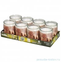 Свеча в стеклянной банке 8 шт &quot;Cork&quot; (время горения 50 ч) / 317853