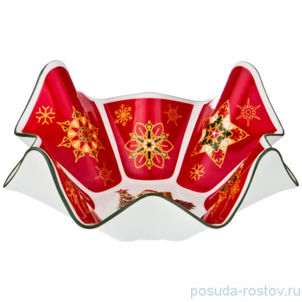 Салатник 26 см квадратный &quot;Christmas Collection /Санта-Клаус&quot; / 192428