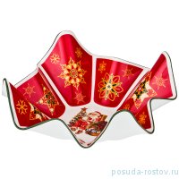 Салатник 26 см квадратный &quot;Christmas Collection /Санта-Клаус&quot; / 192428