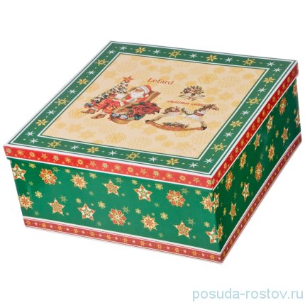 Салатник 26 см квадратный &quot;Christmas Collection /Санта-Клаус&quot; / 192428