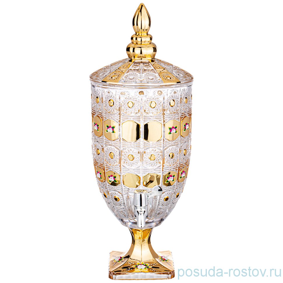 Лимонадница 19 х 19 х 52 см 4,8 л "LEFARD GOLD GLASS" / 214051