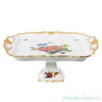 Поднос 34 х 29 см н/н &quot;Корона /Мейсенский букет&quot; / 156965